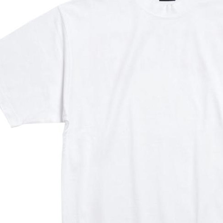 (WMNS) Balenciaga Hand-Drawn T-shirt Medium Fit 'White' 764235TPVU49601