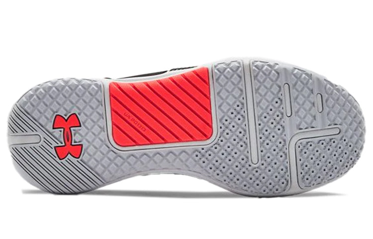 (WMNS) Under Armour Hovr Rise Printed Training Sports Shoes Black/Red 3022897-001