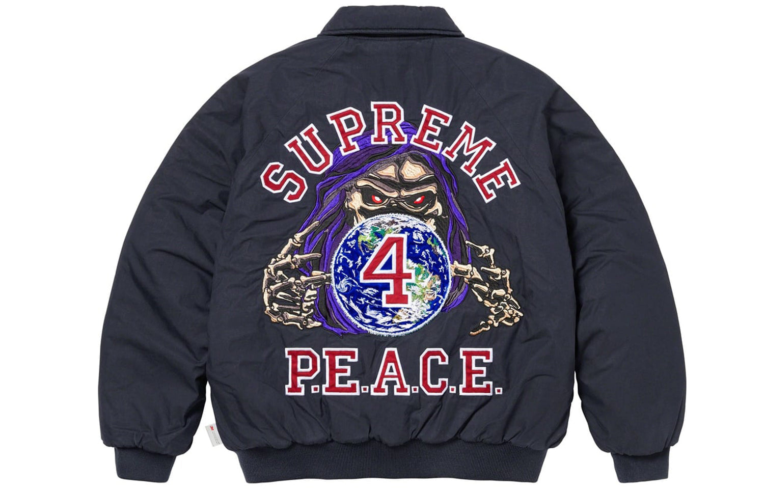 Supreme FW23 FW23 Week11 Peace Embroiderd Work Jacket 'Black' SUP-FW23-182