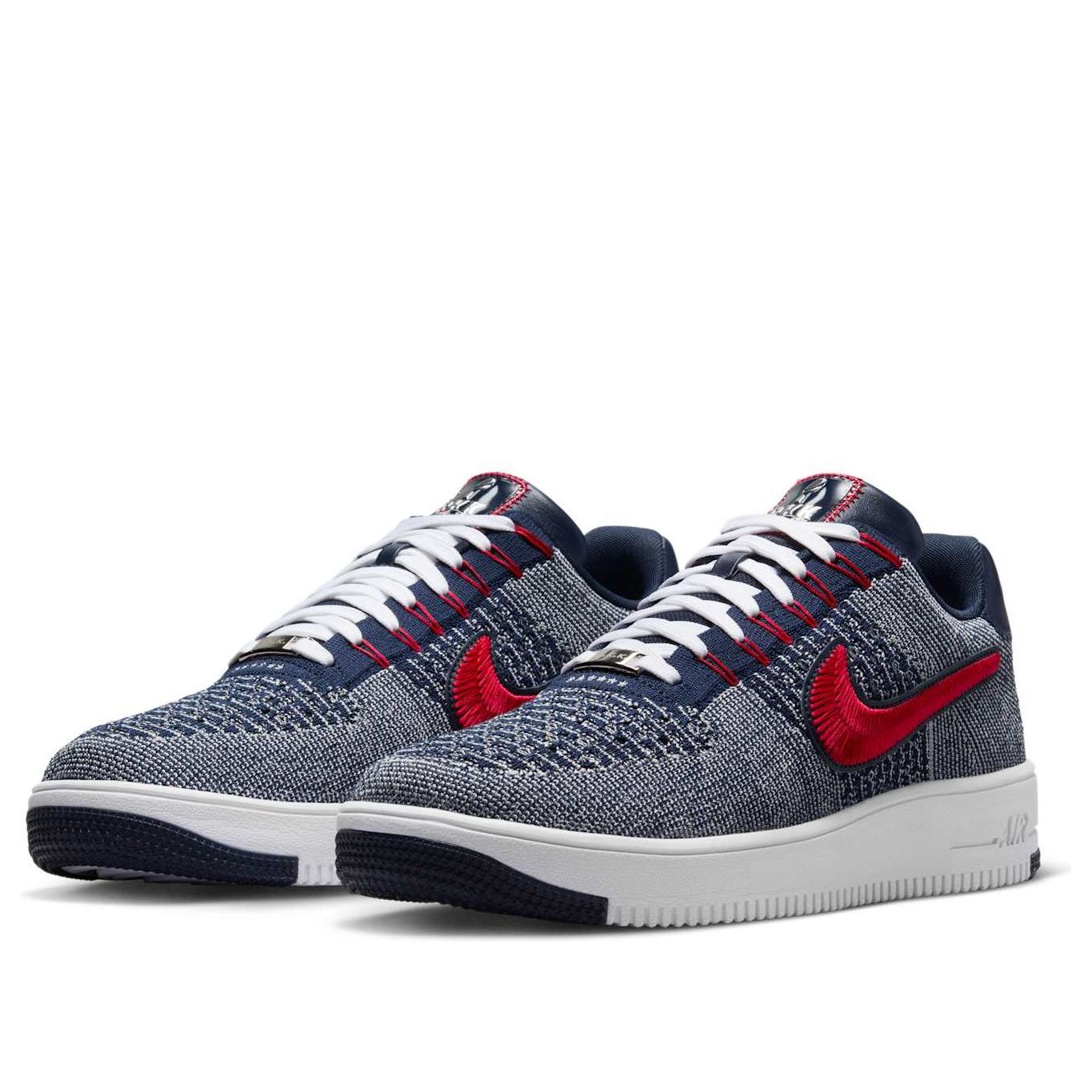 Nike Air Force 1 Ultra Flyknit Low 'Patriots Robert Kraft Wolf Grey' FV4079-012