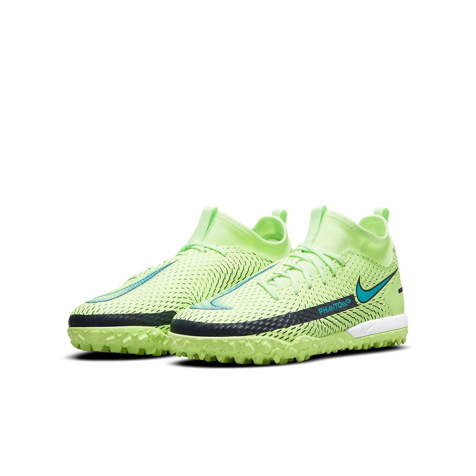 (GS) Nike Phantom GT Academy DF TF 'Fluorescent Green Blue White' CW6695-303