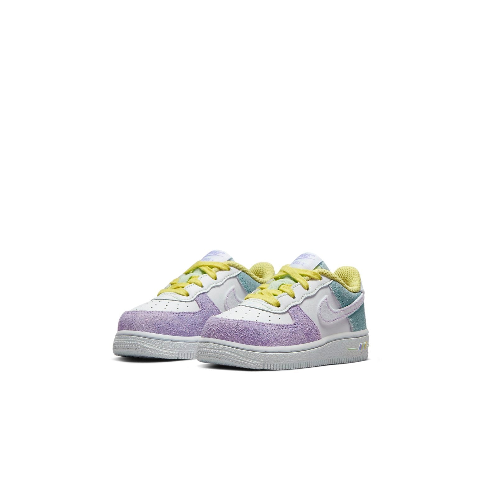 Nike Force 1 LV8 'White Purple Green' DQ8599-100