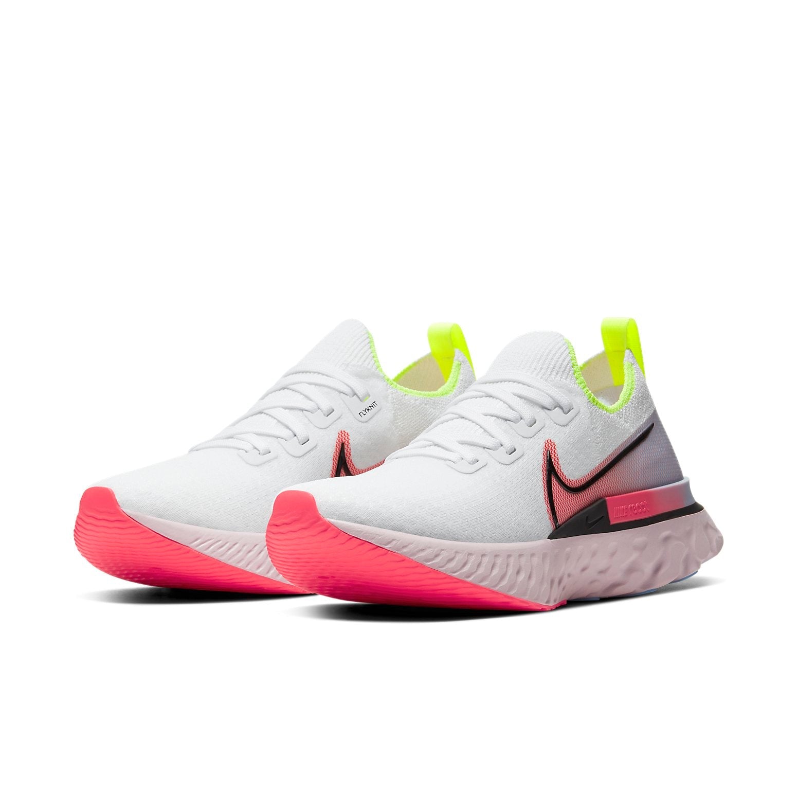 (WMNS) Nike React Infinity Run Flyknit 'White Laser Crimson' CW5636-100