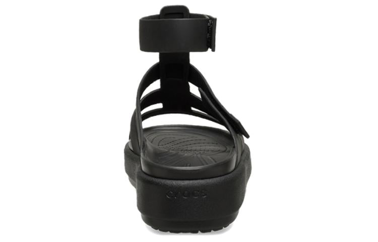 (WMNS) Crocs Brooklyn Luxe Gladiator Sandals 'Black' 209557-060