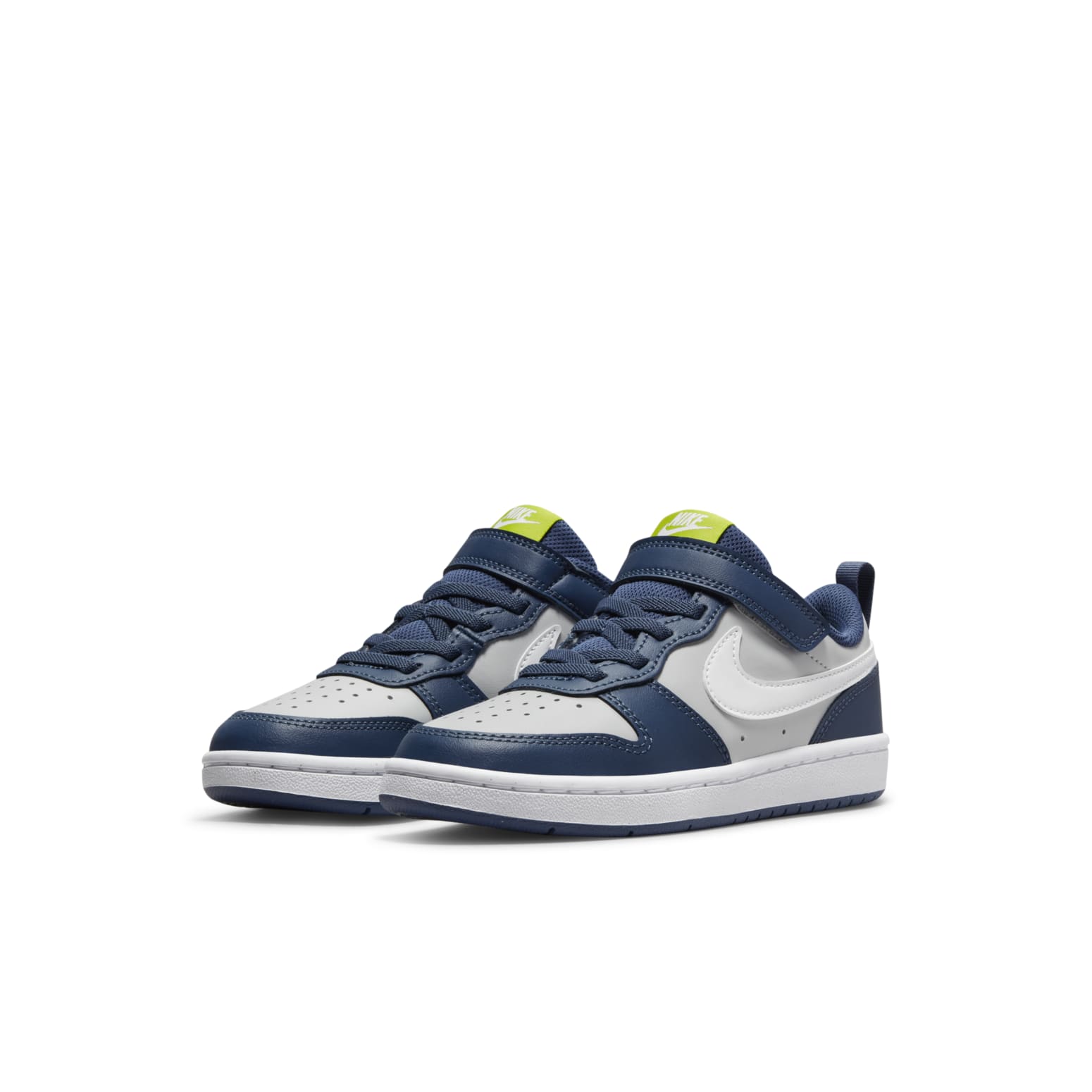 (PS) Nike Court Borough Low 2 'Grey Fog Mystic Navy' BQ5451-016