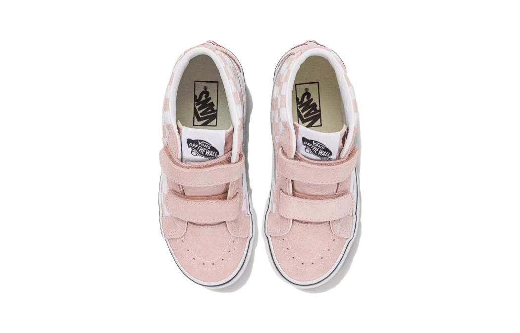 (PS) Vans SK8-MID Checkboard Shoes 'Pink White' VN00018TBQL
