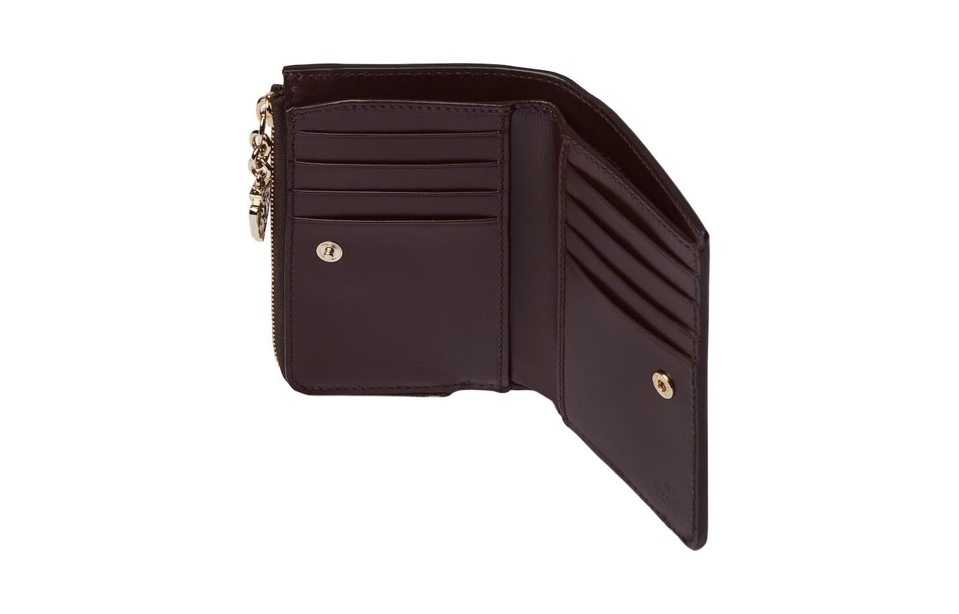 (WMNS) Gucci Luce Mini Wallet 'Beige Ebony Canvas' 790036-FADHW-9742