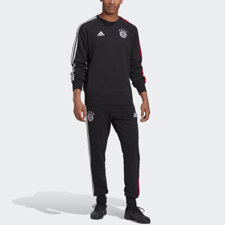 adidas FCB SWT TOP Bayern Munich Soccer/Football Sports Pullover Black FR5323