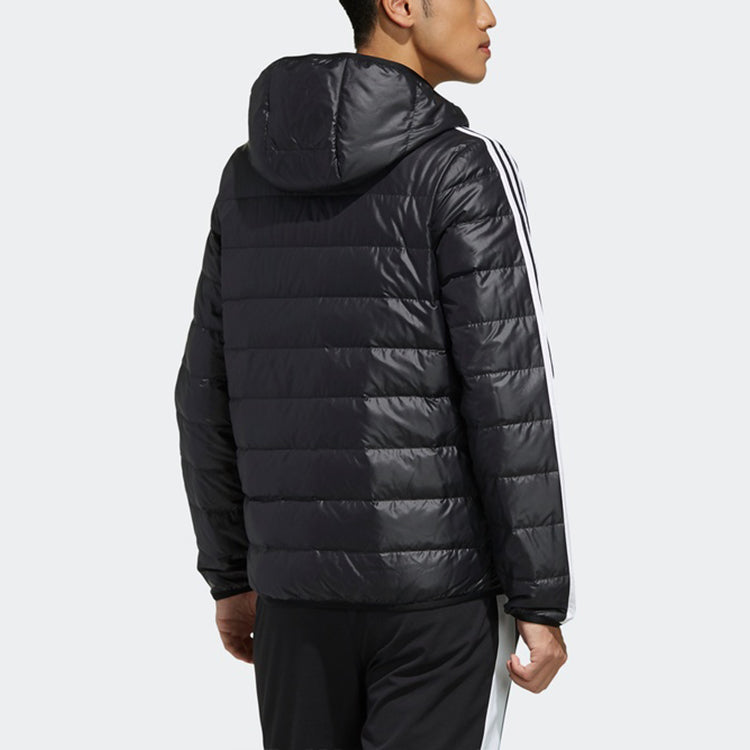 adidas neo protection against cold Stay Warm Sports hooded down Jacket Black FK9923