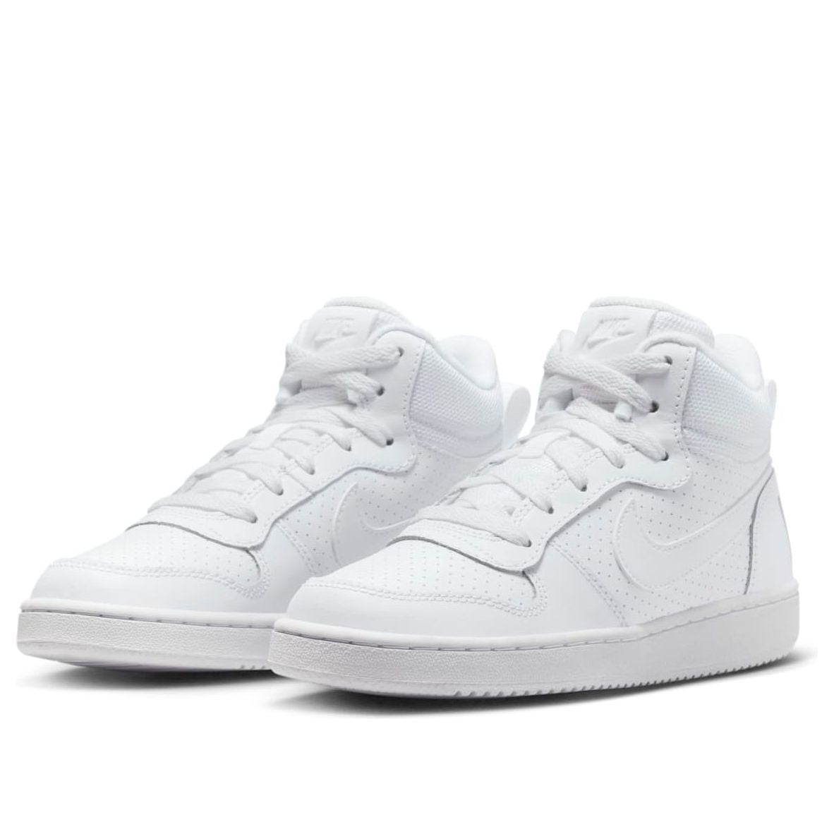 (GS) Nike Court Borough Mid 'Summit White Grey' 839977-100