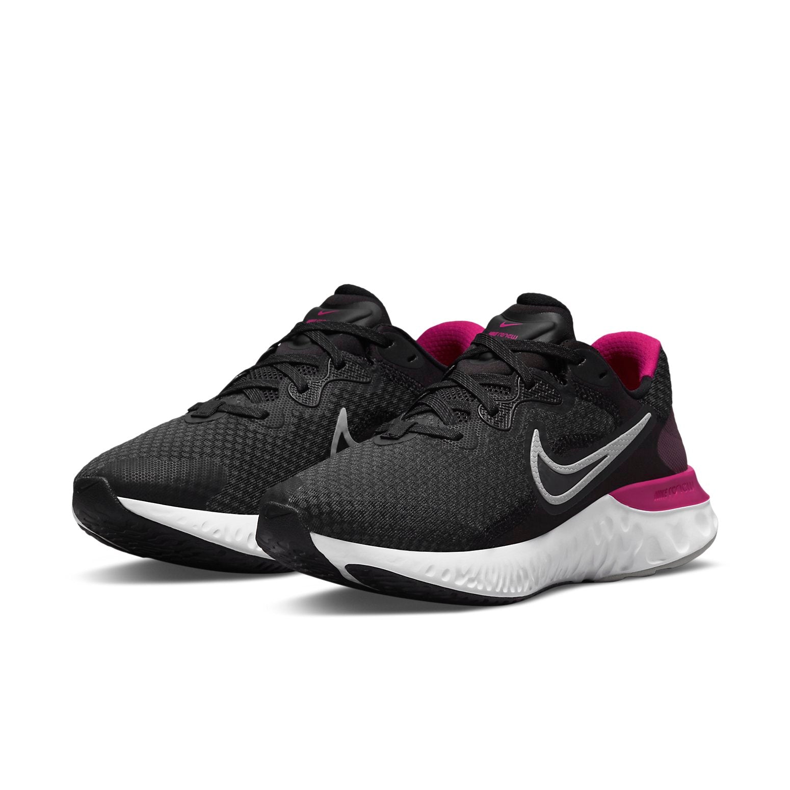 (WMNS) Nike Renew Run 2 Black/Pink CU3505-002