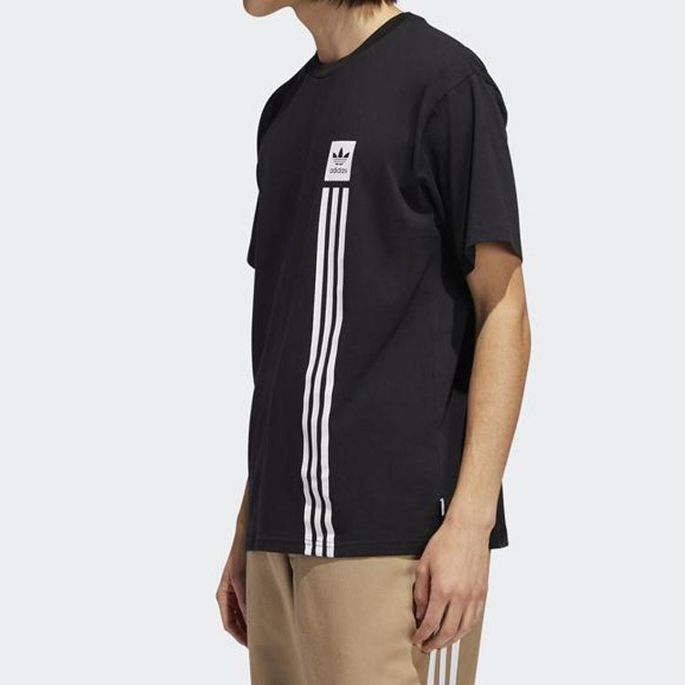 adidas originals BB Pillar logo Printing Short Sleeve Black EC7377