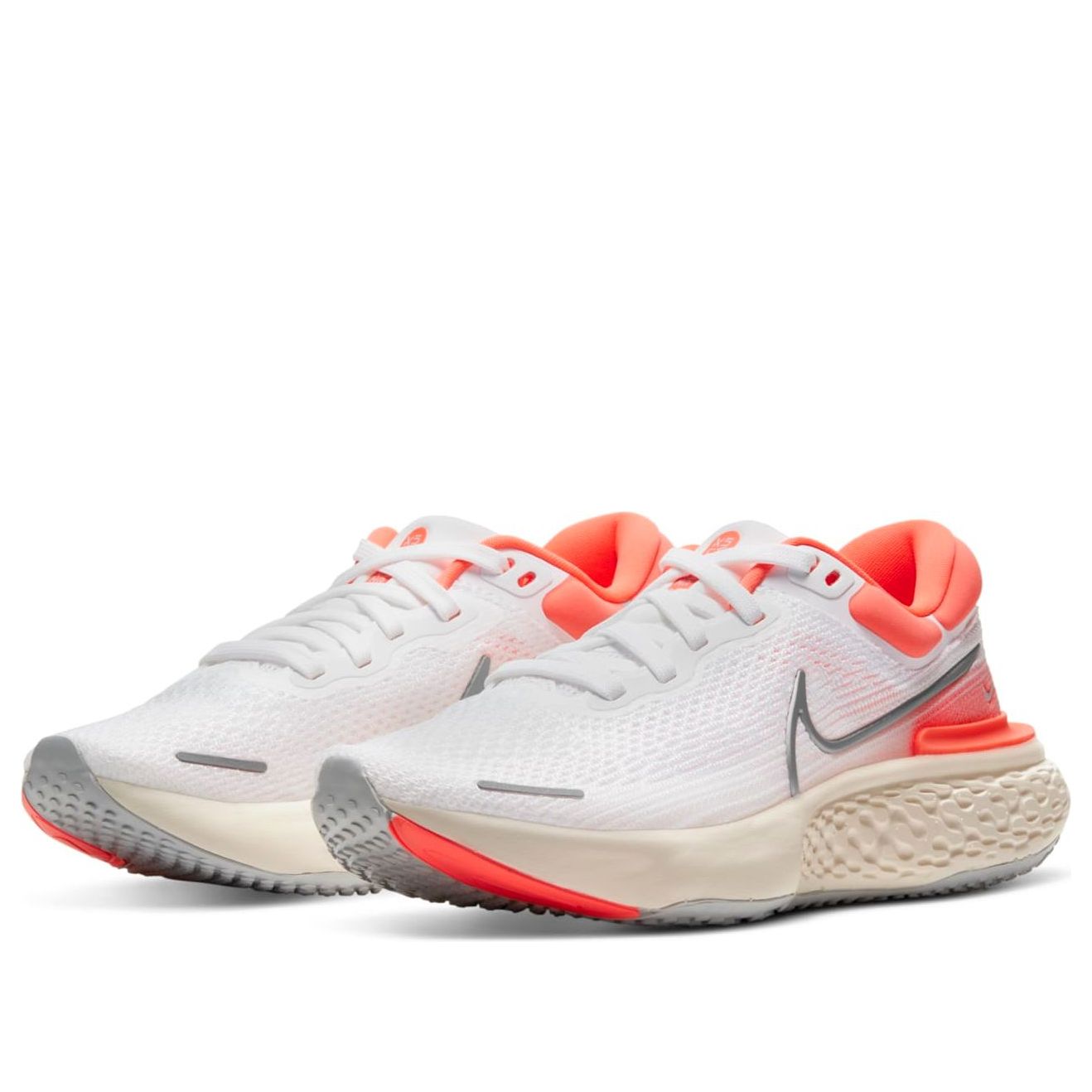 (WMNS) Nike ZoomX Invincible Run Flyknit 'White Bright Mango' CT2229-100