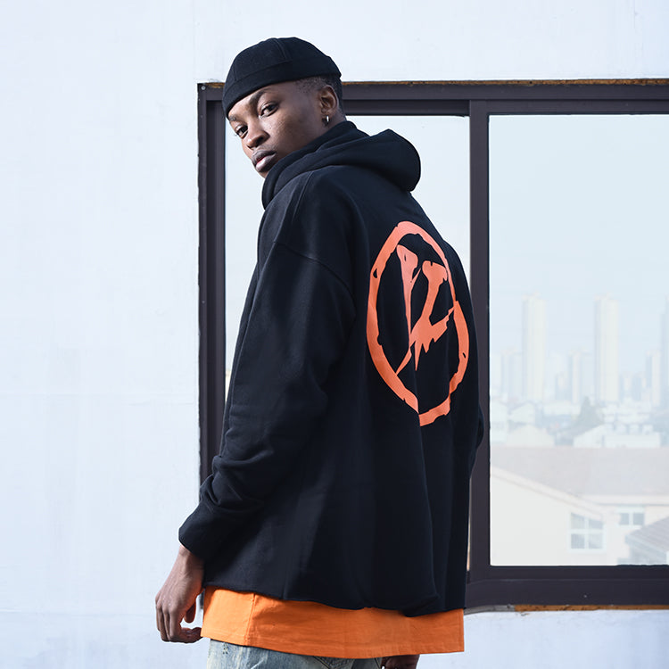 VLONE x Fragment Design Unisex Frineds Logo Black/Orange VLHD17FW005