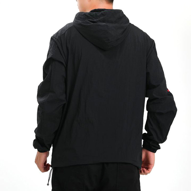Air Jordan Jumpman Windbreaker Cardigan Sports Hooded Jacket Black CN3824-010