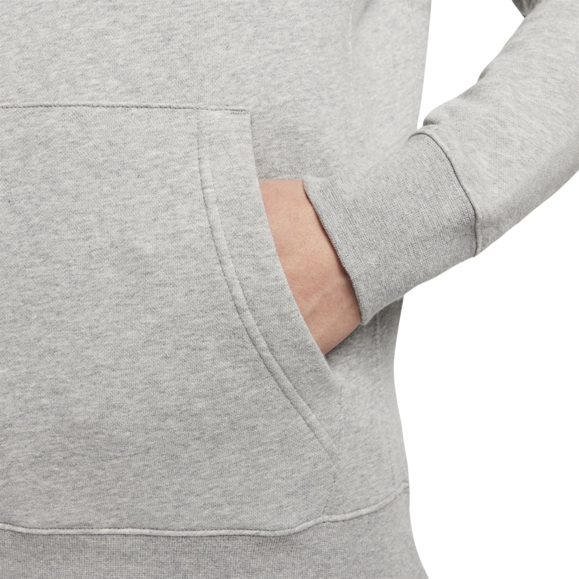 Men's Nike Solid Color Logo Printing Hooded Long Sleeves Gray CZ7858-063