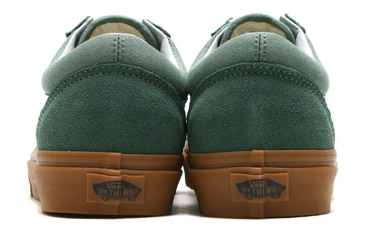 Vans Old Skool Stylish Breathable Wear-Resistant Cozy Low Top Casual Skate Shoes Unisex Green White VN0A38G1Q9V
