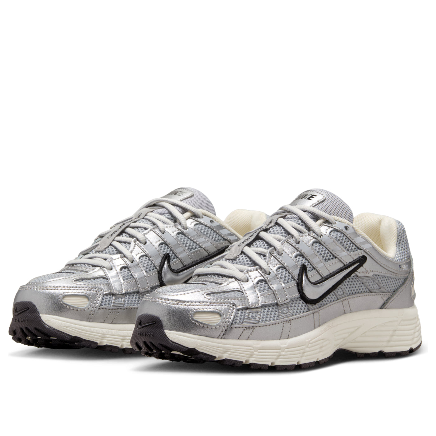 (GS) Nike P-6000 'Metallic Silver Black' HV5064-006