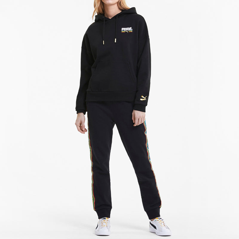 (WMNS) PUMA Tailored For Sport Hoodie 'Black White' 599056-51