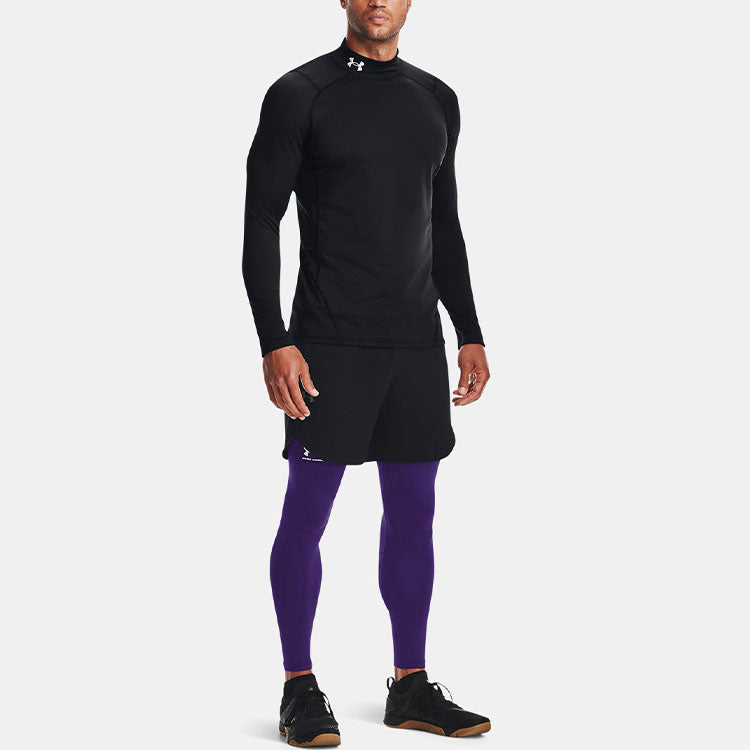 Under Armour ColdGear Fitted Mock Long Sleeve T-shirt 'Black' 1366066-001