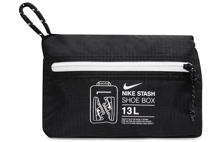 Nike Stash Shoe Bag Zip Picket 'Black' DB0192-010