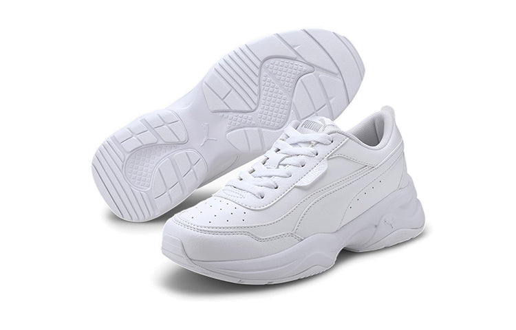(GS) PUMA Cilia Mode Low Top Running Shoes White 374231-02