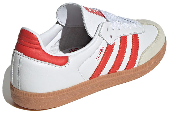 (WMNS) adidas Samba OG 'White Solar Red Gum' IF6513