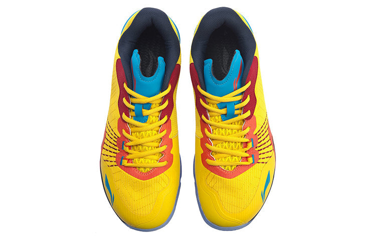 Li-Ning Monkey King Badminton Shoes 'Yellow Red Blue' AYAP013-4