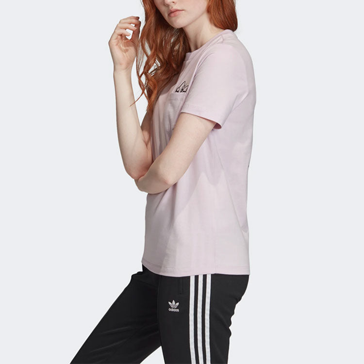 (WMNS) adidas originals Graphic Tee For Pink GK5164