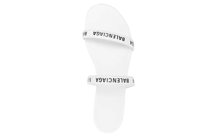 (WMNS) Balenciaga Round Sandals 'White Black' 694999WCAE19010