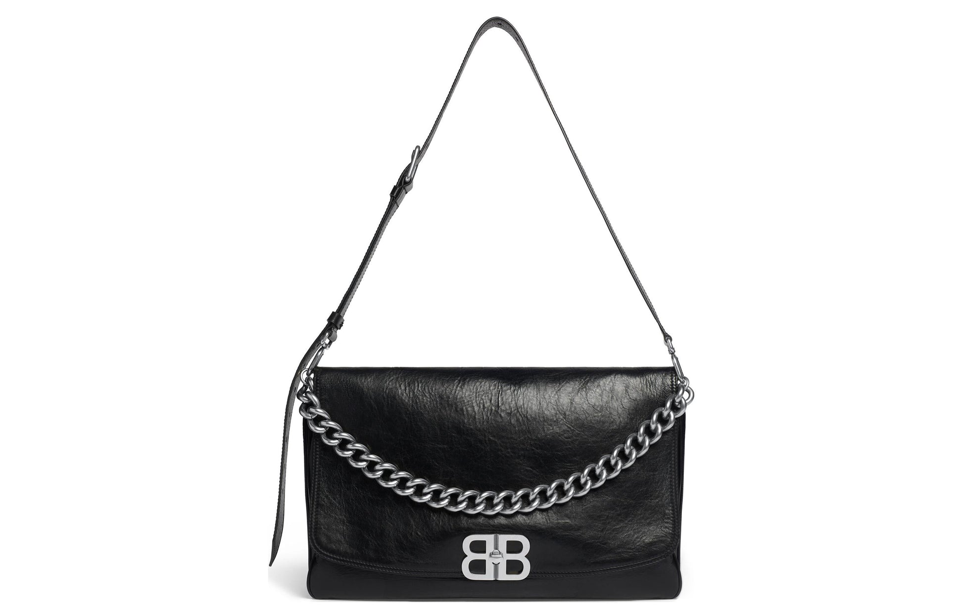 (WMNS) Balenciaga Bb Soft Large Flap Bag 'Black' 7484882AAI41000