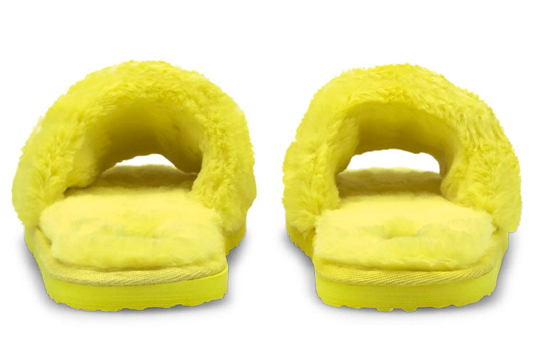 (WMNS) PUMA Fluff Slides 'Fluo Yellow' 384937-04