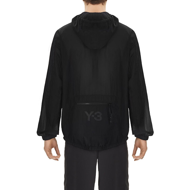 Men's Y-3 Cozy Loose Sports Hooded Jacket Black FN5729