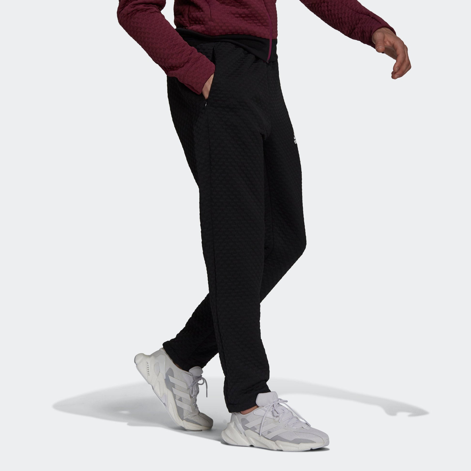 Men's adidas Z.n.e. Pt Rdy Casual Breathable Bundle Feet Sports Pants/Trousers/Joggers Black GT3743