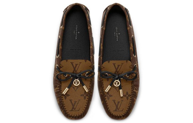 (WMNS) LOUIS VUITTON Gloria Flat Loafers 'Brown Monogram' 1A65IV