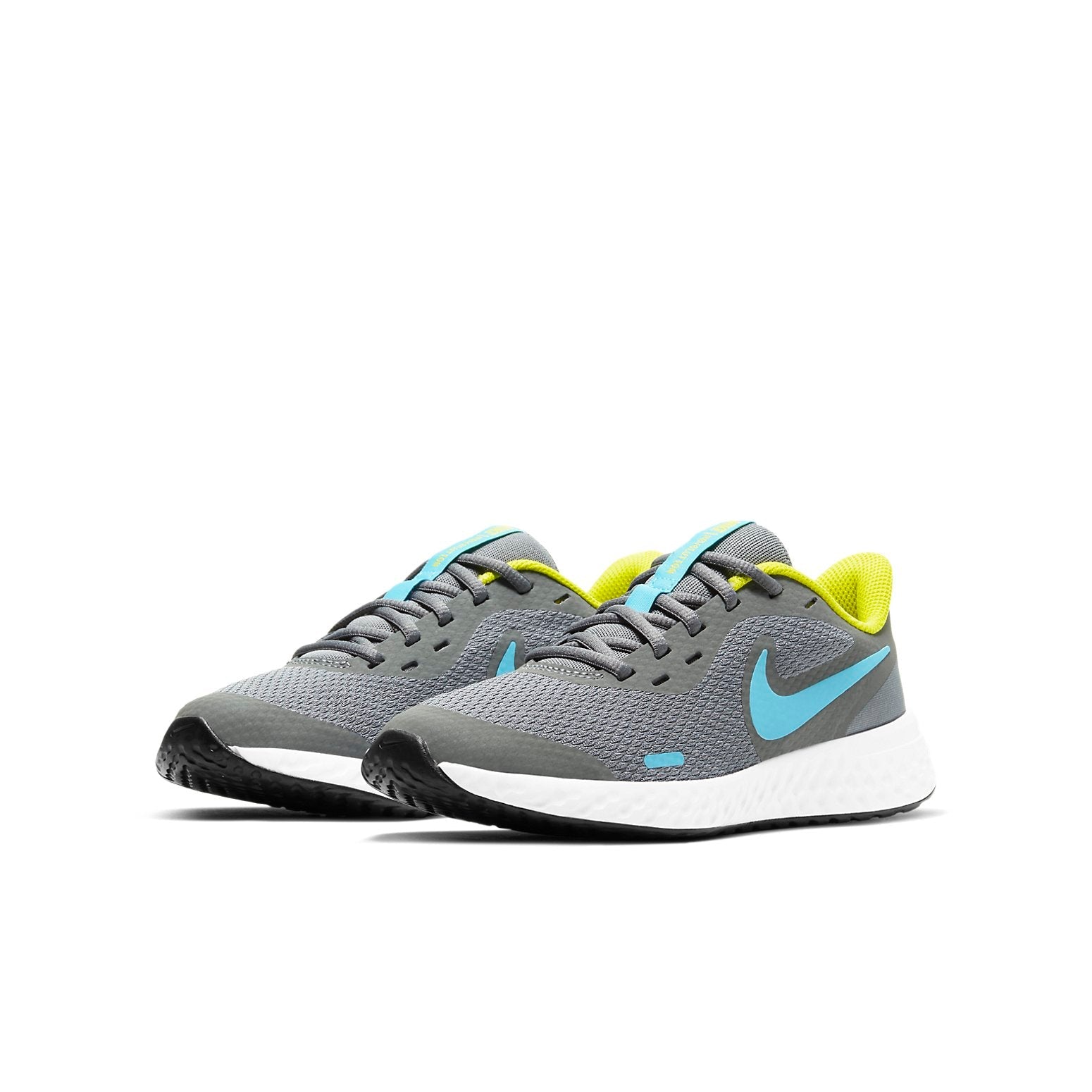 (GS) Nike Revolution 5 'Smoke Grey Chlorine Blue' BQ5671-019