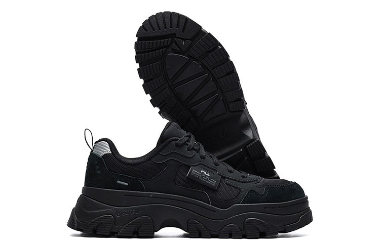 (WMNS) FILA Hike Low Chunky Sneakers GS Black F12W134158FBK