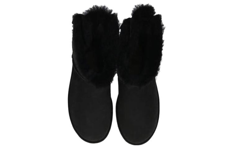 (WMNS) UGG Mini Bailey Fluff Bow 1123635-BLK