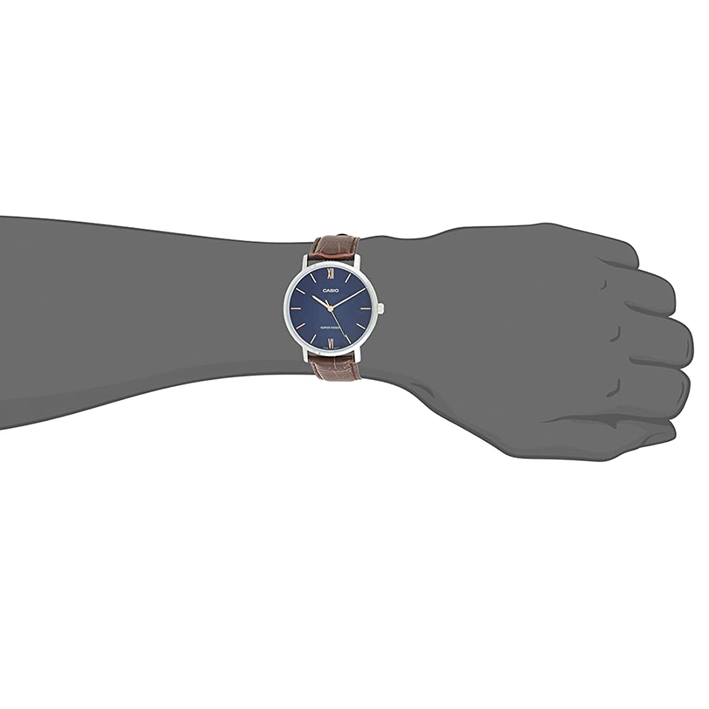 Casio  Angel Business Analog Watch 'Dark rwn Blue' MTP-VT01L-2B