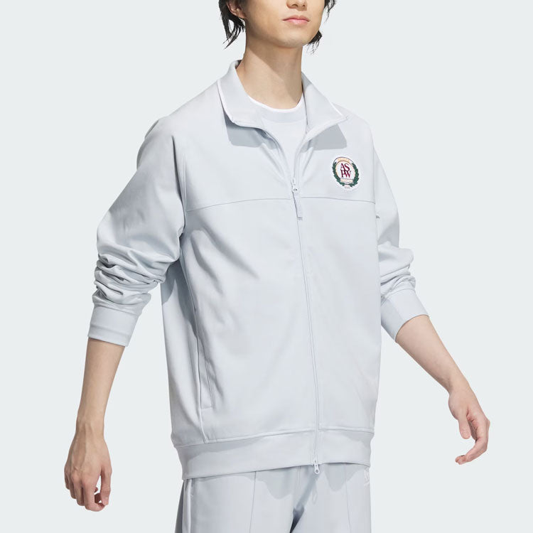adidas Verbiage Knit Jacket Asia Sizing 'White' JE3635