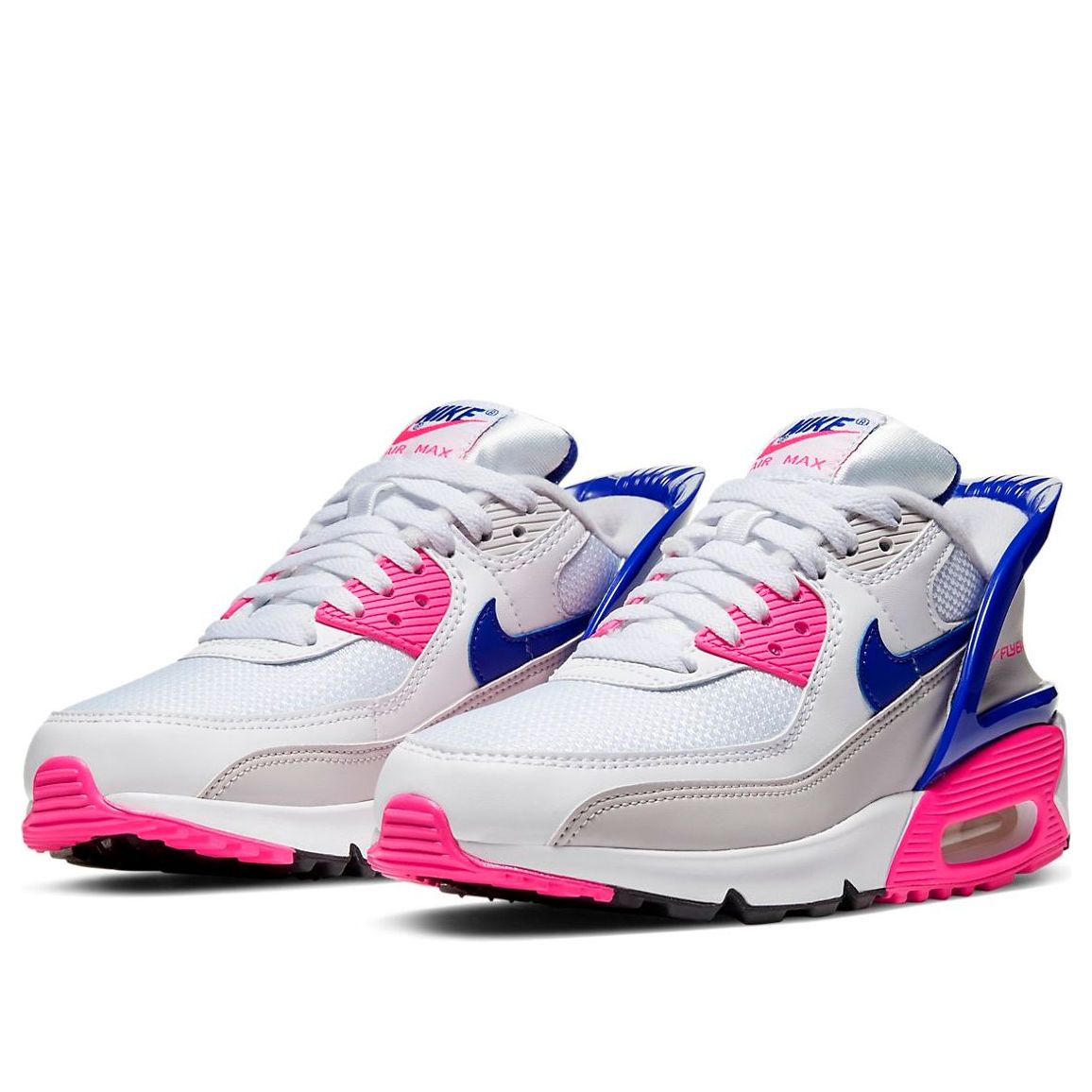 (GS) Nike Air Max 90 FlyEase 'White Pink Glow Concord' CV0526-105
