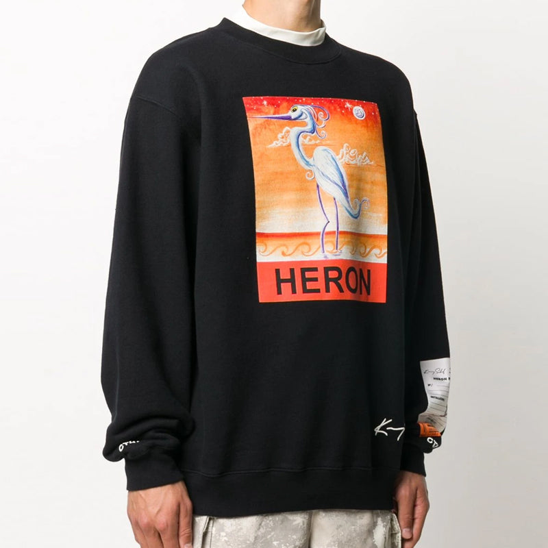 Men's HERON PRESTON Printing Sports Black HMBA014F20JER0191020