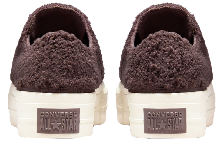 (WMNS) Converse Chuck Taylor All Star Platform Low 'Cozy Sherpa - Violet Ore' 572201C