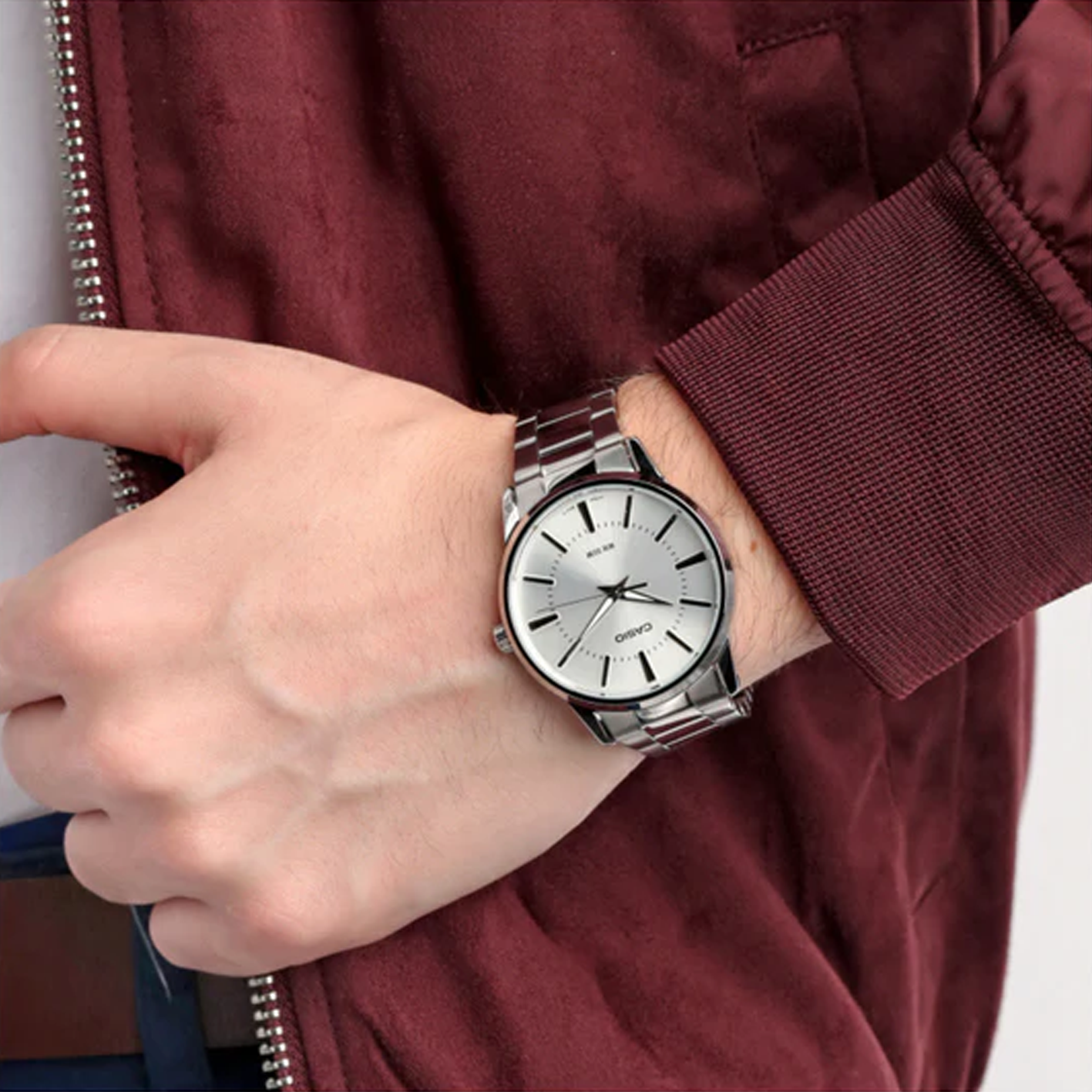 CASIO Waterproof Stainless Steel Strap Silver Analog LTP-1303D-7A