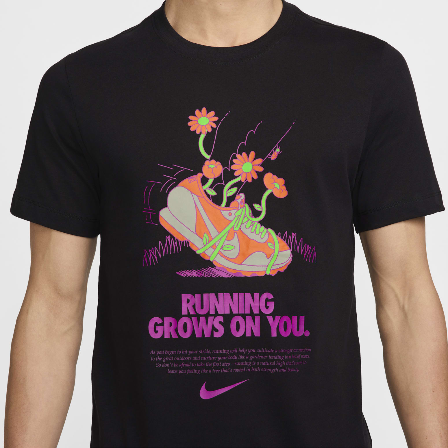 Nike Dri-FIT Running T-Shirt 'Black' FZ8066-010