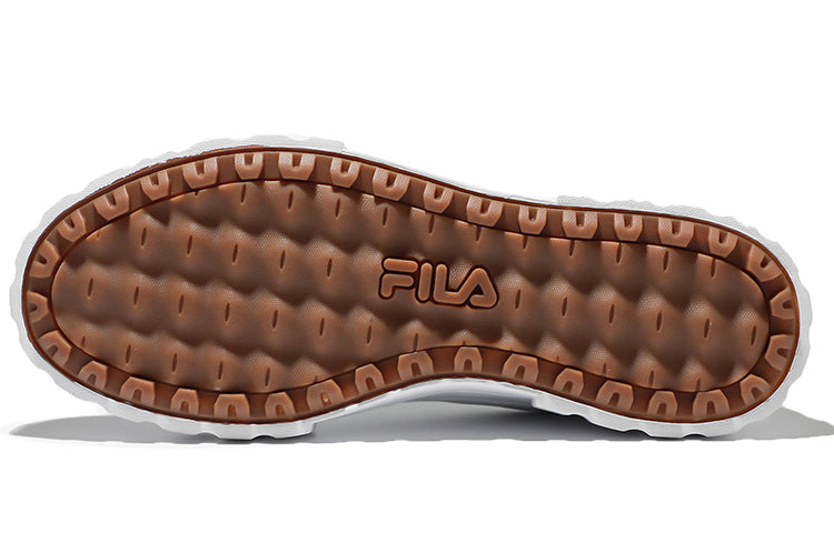FILA Low Top Thick Sole Skate Shoes Unisex White Korean Version 'White Red Black' 1TM01563E_100