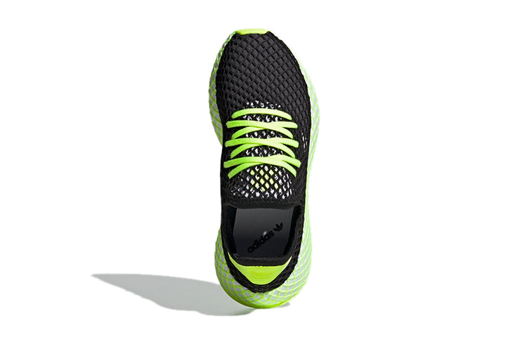 (GS) adidas originals Deerupt Runner J 'Black Yellow White' DB2780