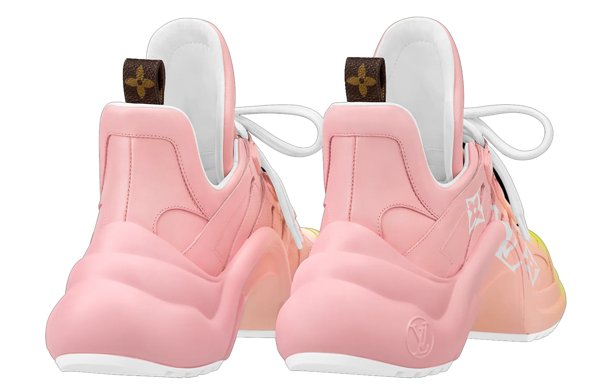 (WMNS) LOUIS VUITTON Archlight Sneakers 'Pink Yellow' 1A8SY4