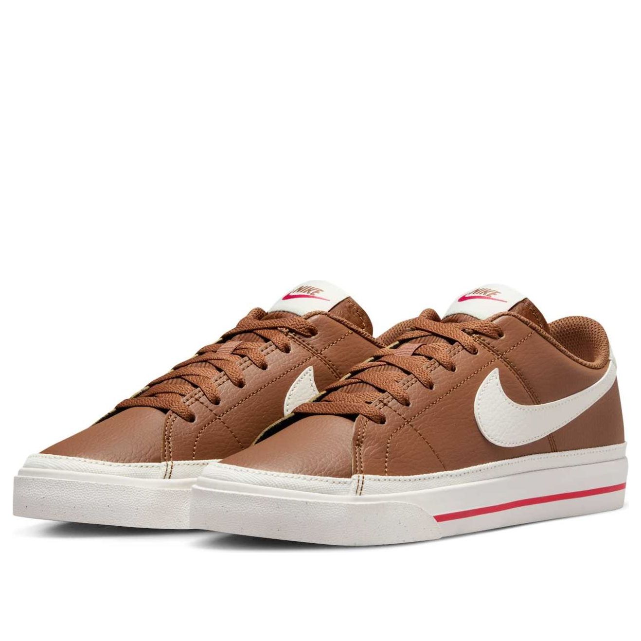 (WMNS) Nike Court Legacy Next Nature 'Light British Tan Fire Red Sail' DH3161-200