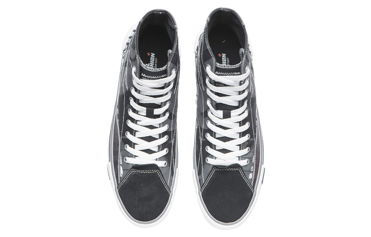 Li-Ning Weiwu Canvas Hi Shoes 'Black White' AECR011-2